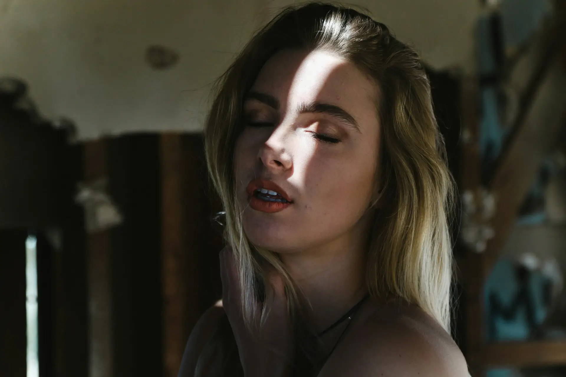 Frau beim Lecken heiß machen